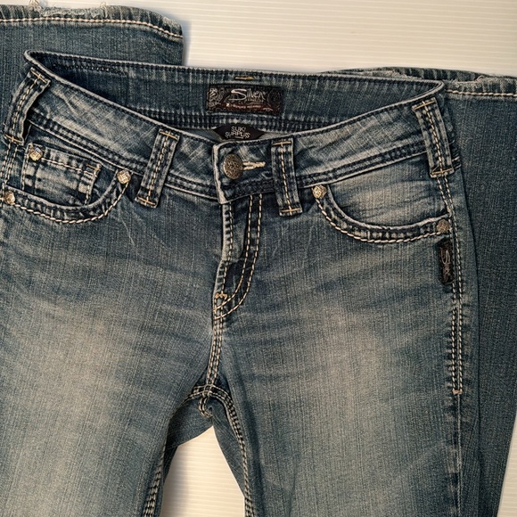 Silver Suki Surplus mid rise bootcut jeans size 26/32 - Picture 6 of 9